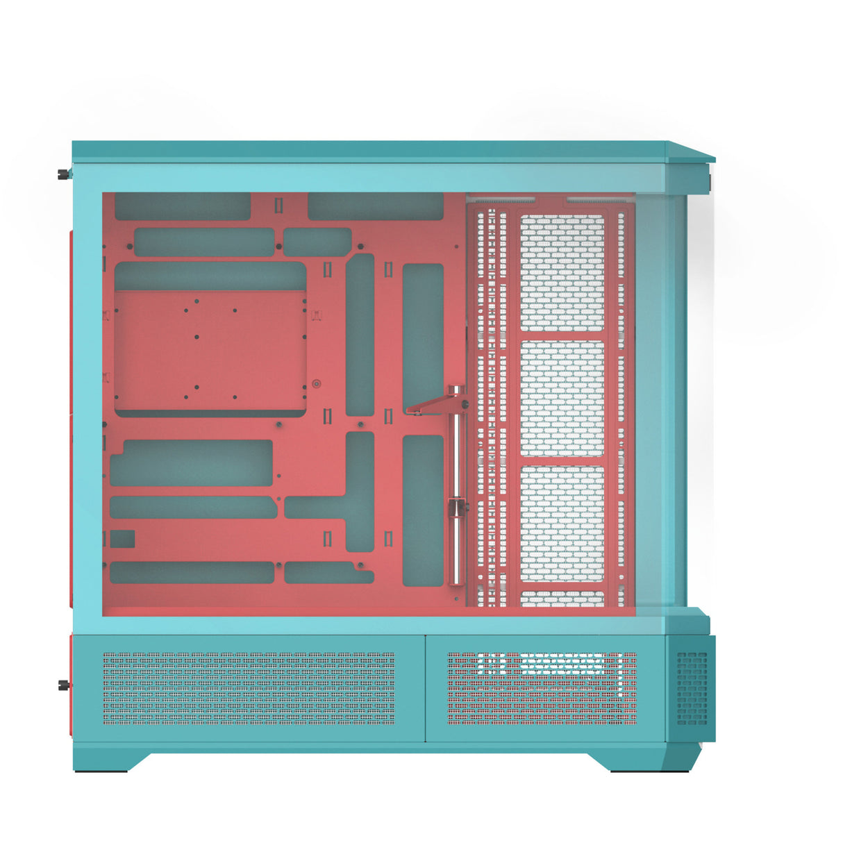 Thermaltake view 600 tg mint jordbær stort tårnhus (myntebær | 2x USB-A | 1x USB-C | hærdet glas)