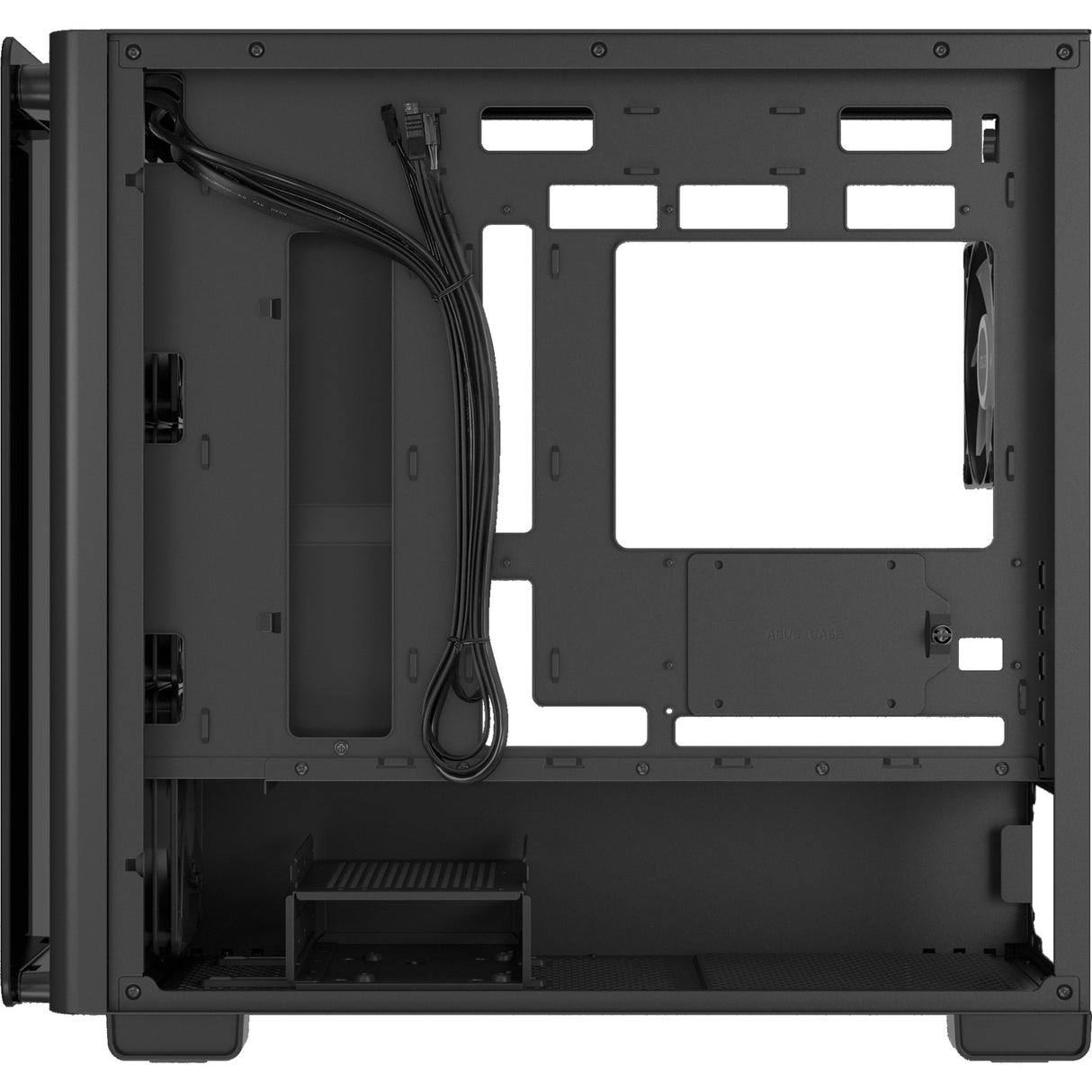 Asus a23 plus mini tårnetui (sort | 2x USB-A | 1x USB-C | RGB | hærdet glas)
