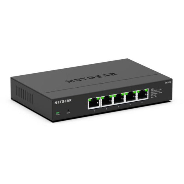 Netgear 5-ports 2.5G Multi-Gigbit Ethernet Plus-switch (MS305e) (sort, administreret)