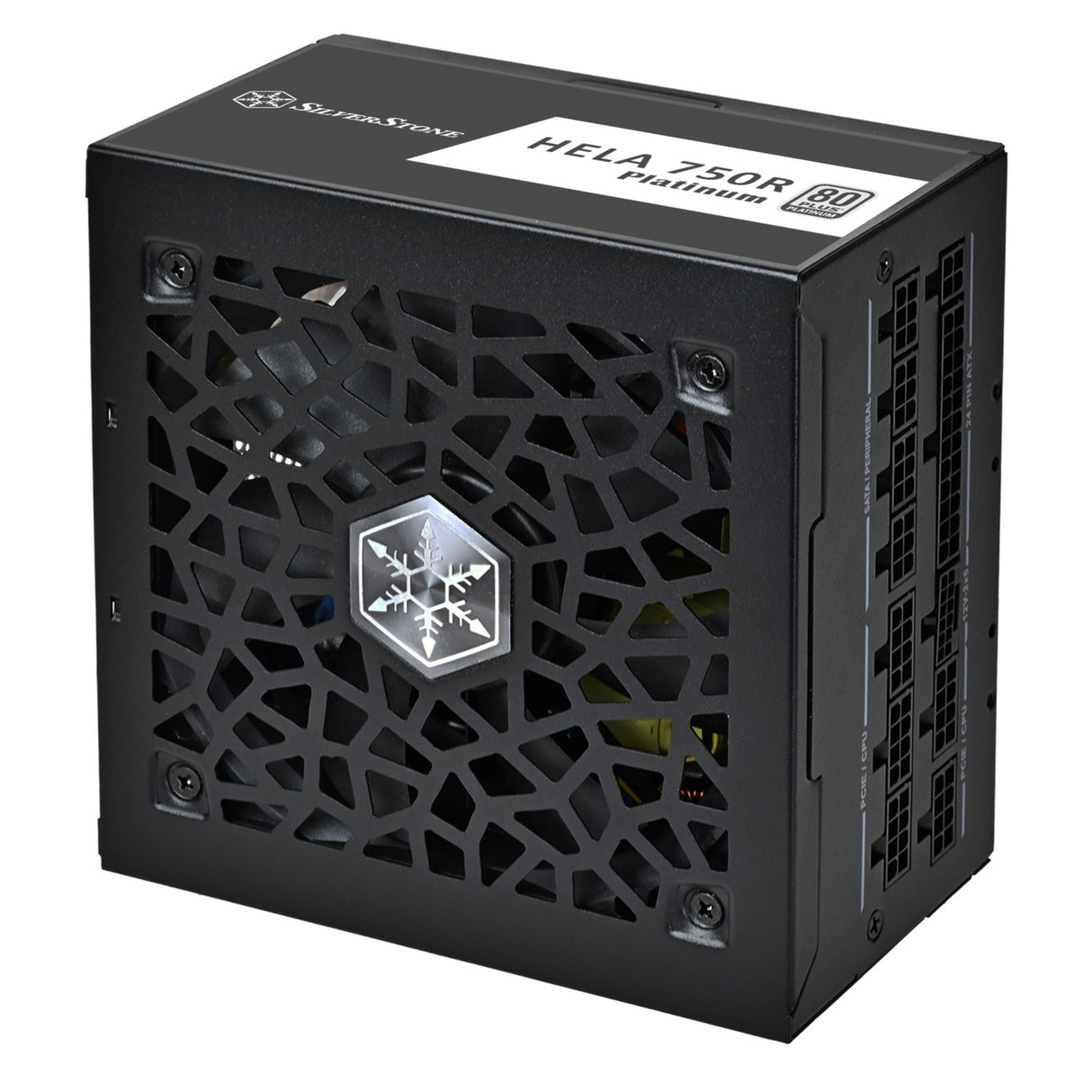Silverstone hela 750r platinum modulær 750 watt strømforsyning (sort, 4x pcie)