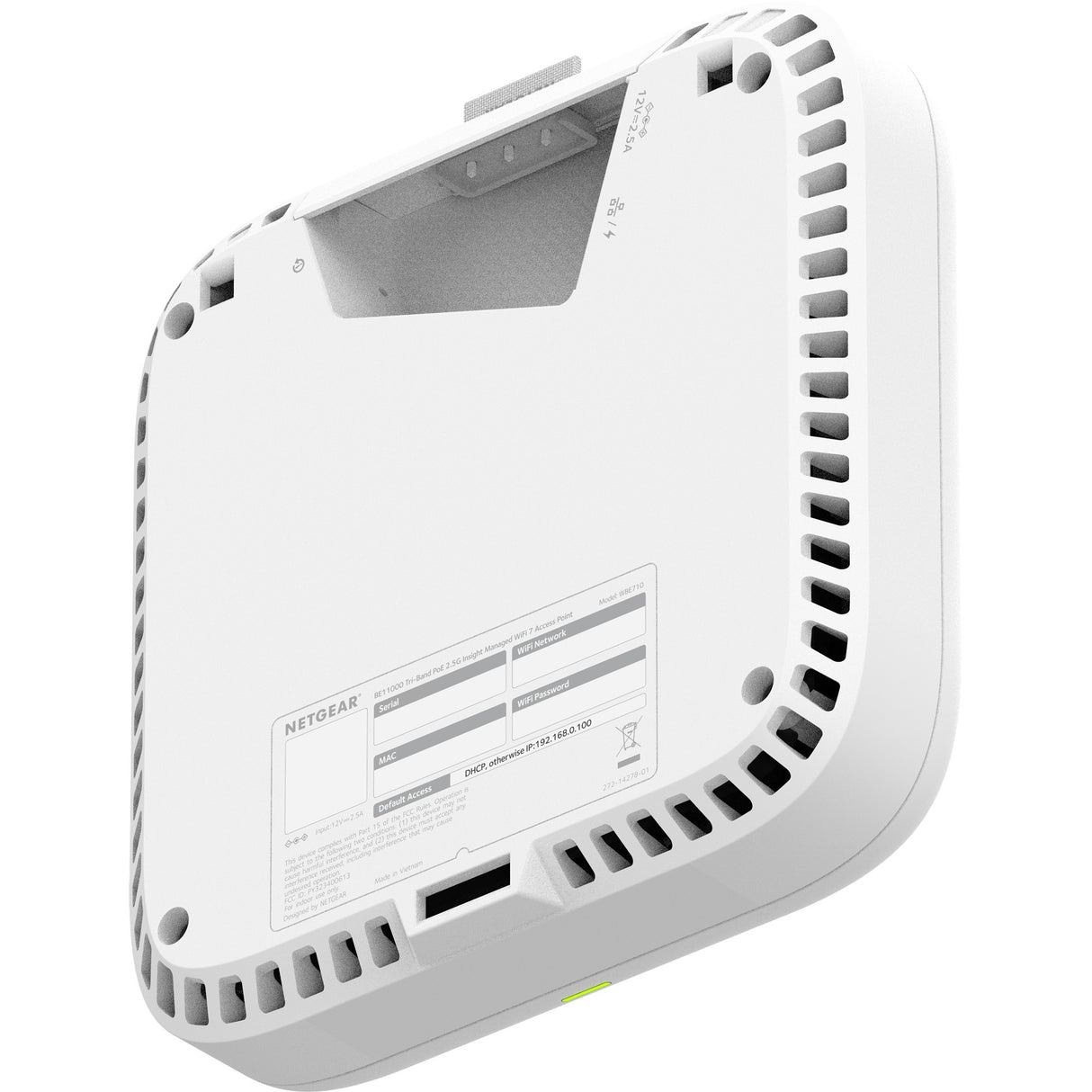 Netgear wbe710 insight håndterbar wifi 7 access point mesh access point (wit)