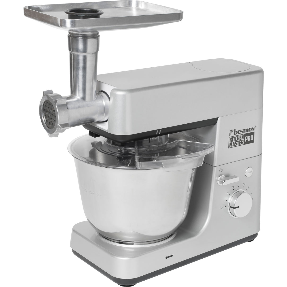 Bestron akm1600s 4-i-1 foodprocessor kitchen master pro (sølv)