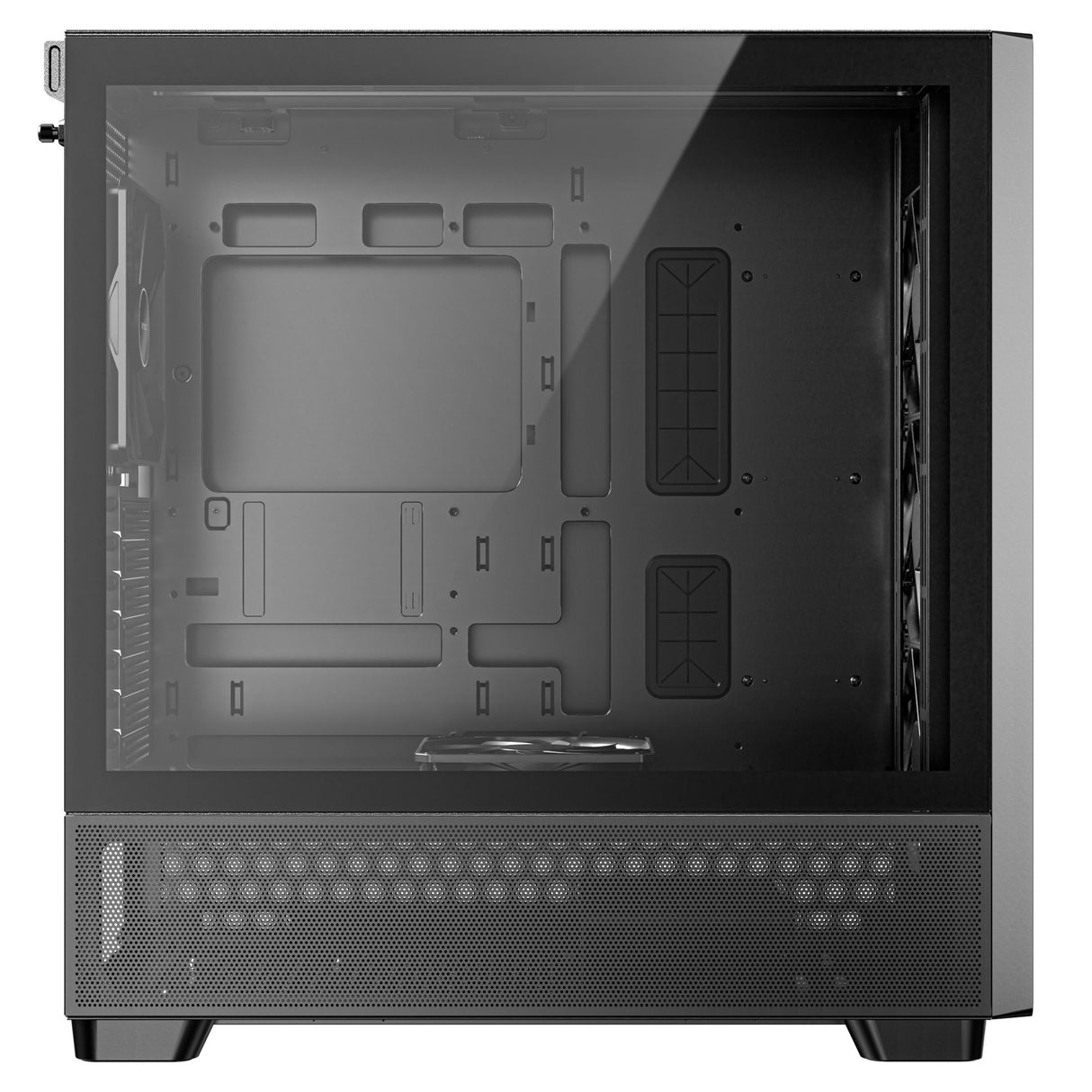 Antec Flux Midi Tower-hus (sort | 2x USB-A | 1x USB-C | hærdet glas)