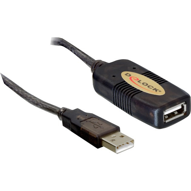 Delock USB 2.0 forlængerkabel (sort, 5 meter)