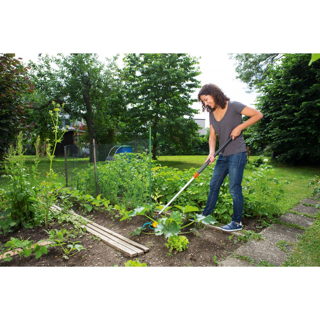 Gardena combisystem teleskophåndtag 90 - 145 cm (antracit orange, 3719-20)