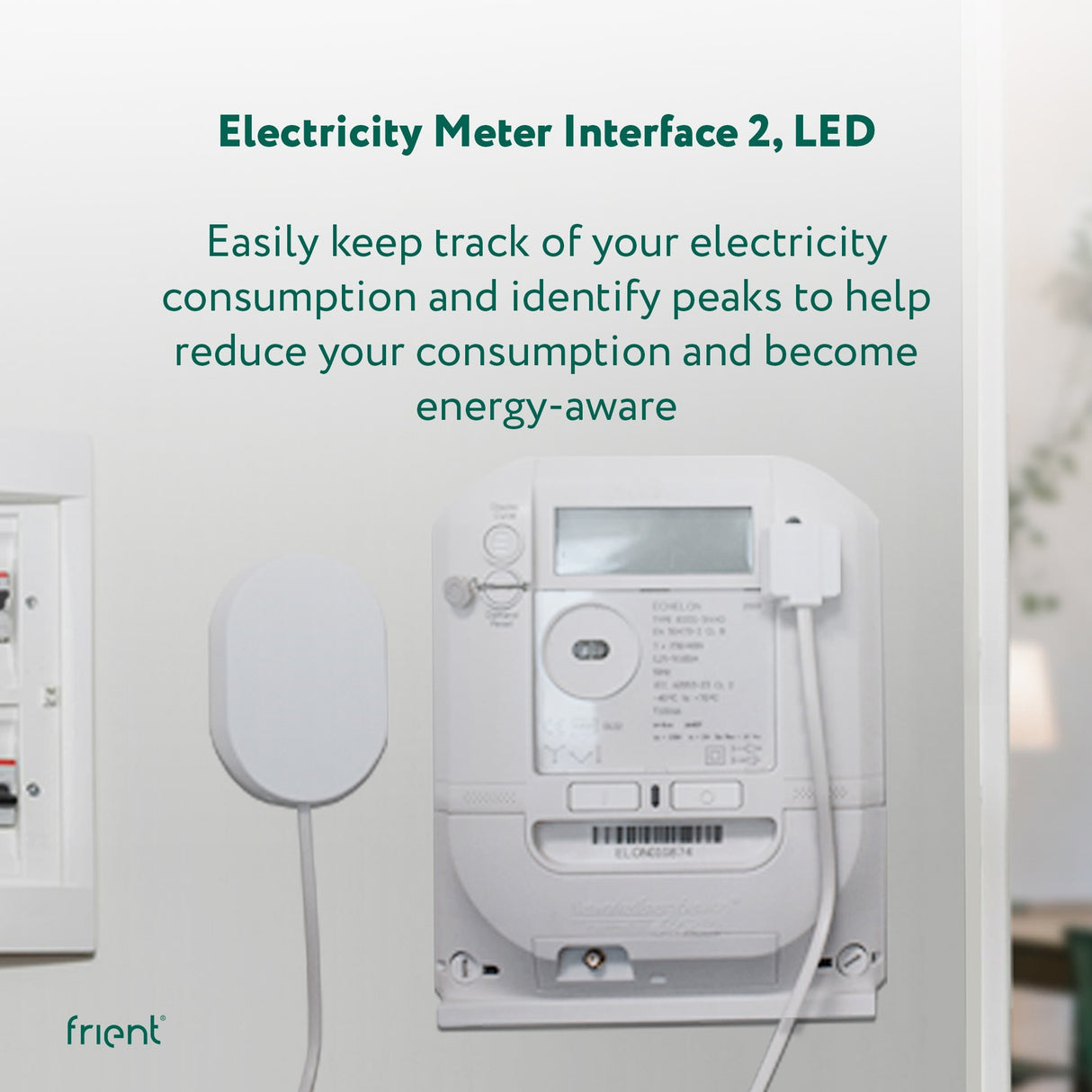 Ty frient elmåler interface 2, LED energibesparelse (hvid, zigbee 3.0)