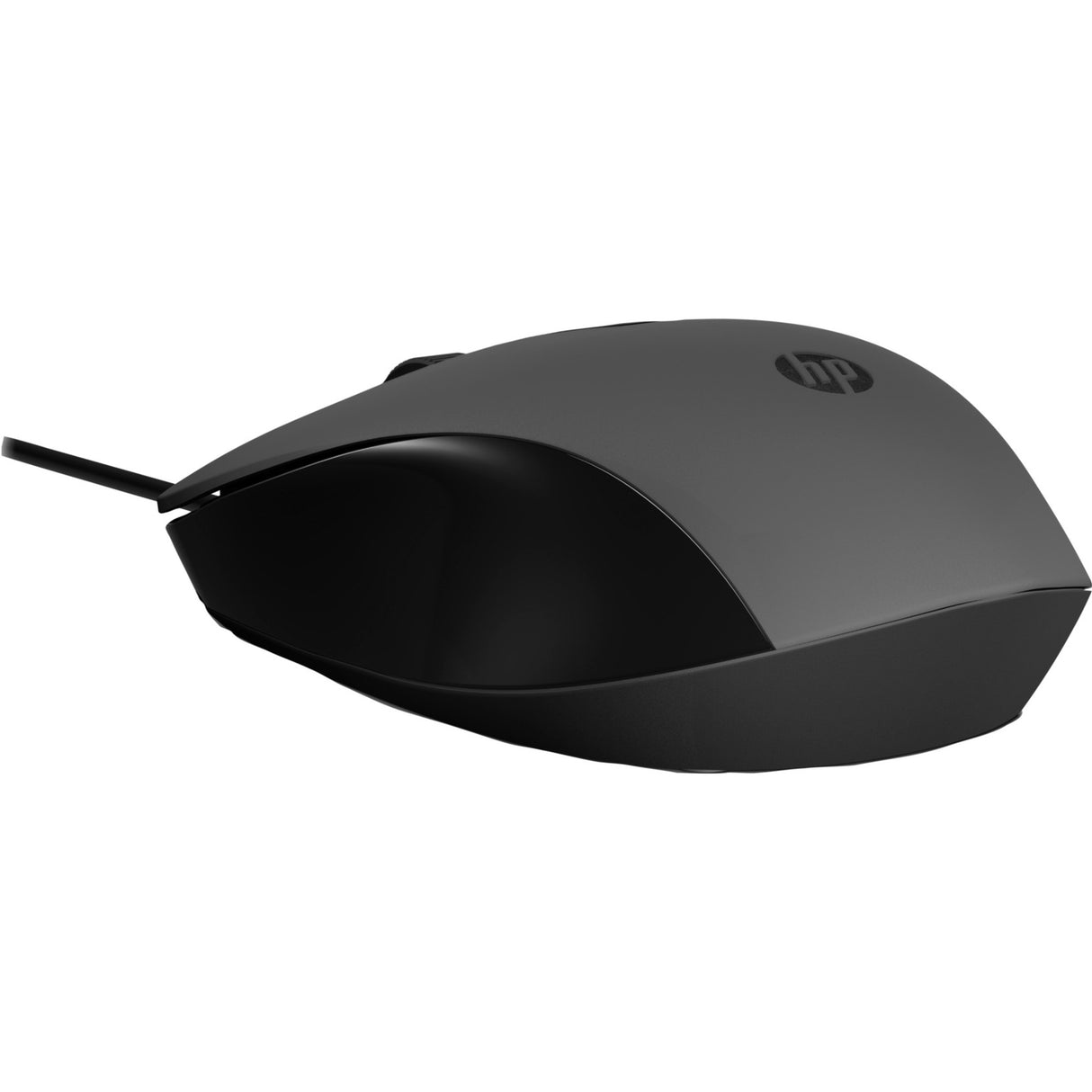 Hp 150 mus med kabel (sort, 1600 dpi)