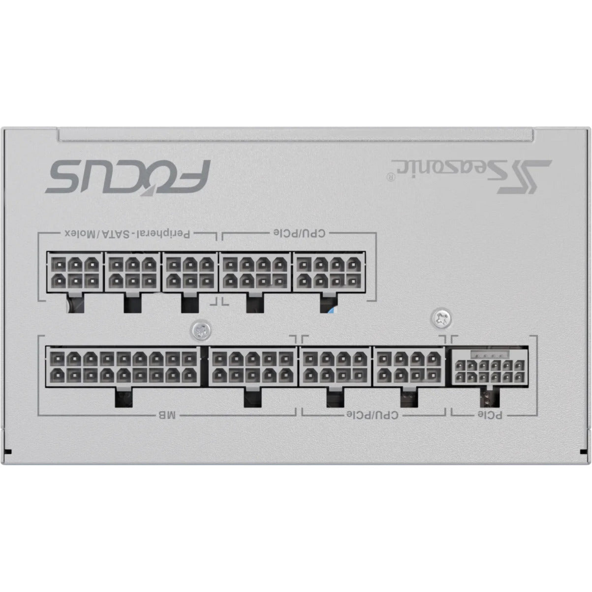 Seasonic focus-gx-750-v4 atx3.0 modulær 750 watt strømforsyning (hvid, 1x 12vhpwr, 2x pcie)