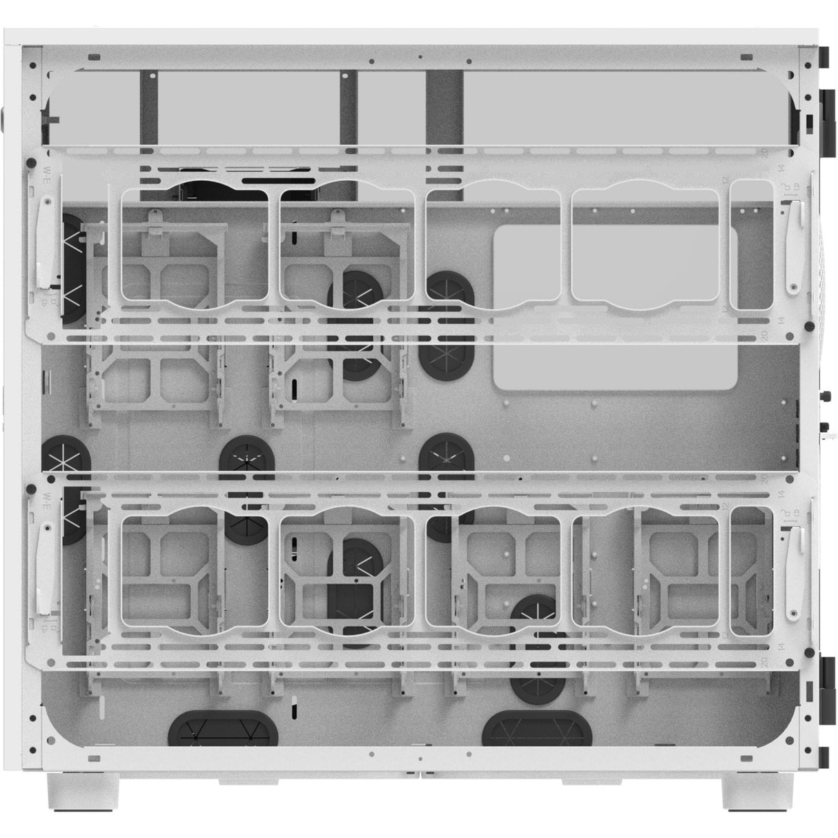 Thermaltake ax700 tg snestort tårnhus (hvidt | 4x USB-A | 1x USB-C | hærdet glas)