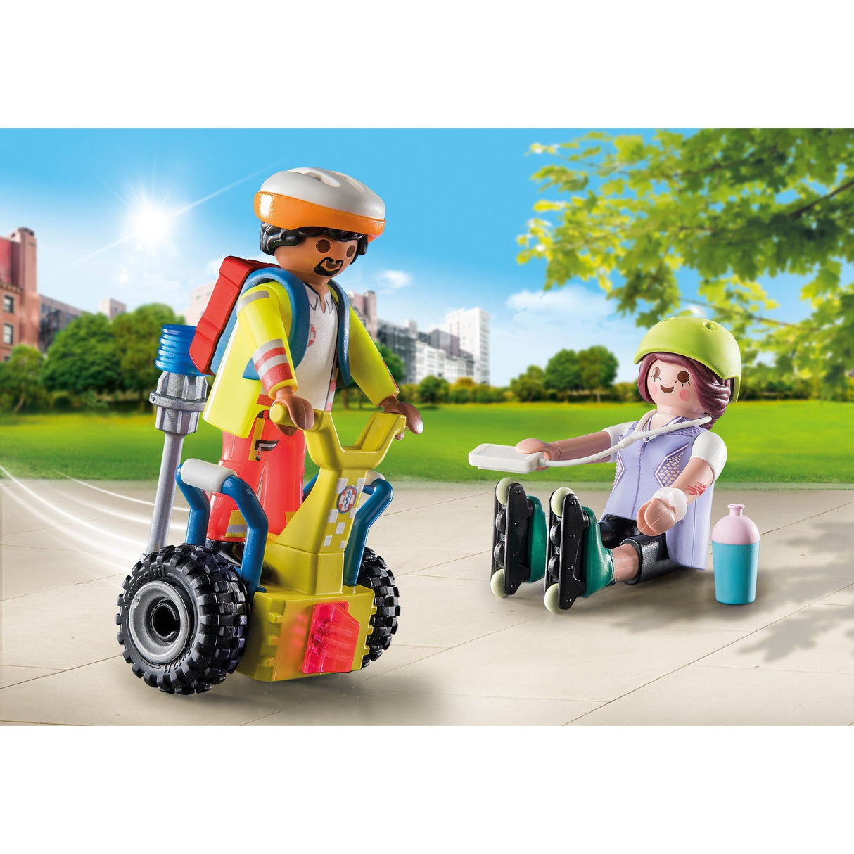 Playmobil city life - startpakke redning med segway byggelegetøj (71257)