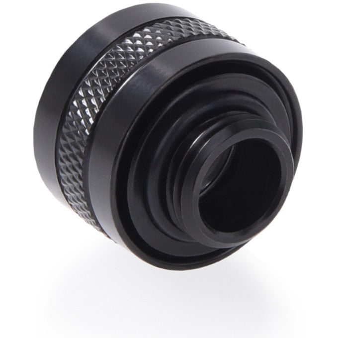 Alphacool eiszapfen pro 13 mm hårdt rørfitting g1 4 - dyb sort forbindelse (sort (mat))