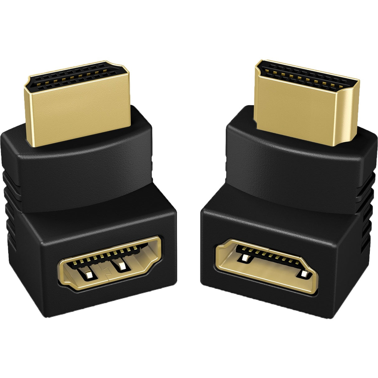 Icy box 2x HDMI-hjørneadaptere (sort, ib-cb009-1)