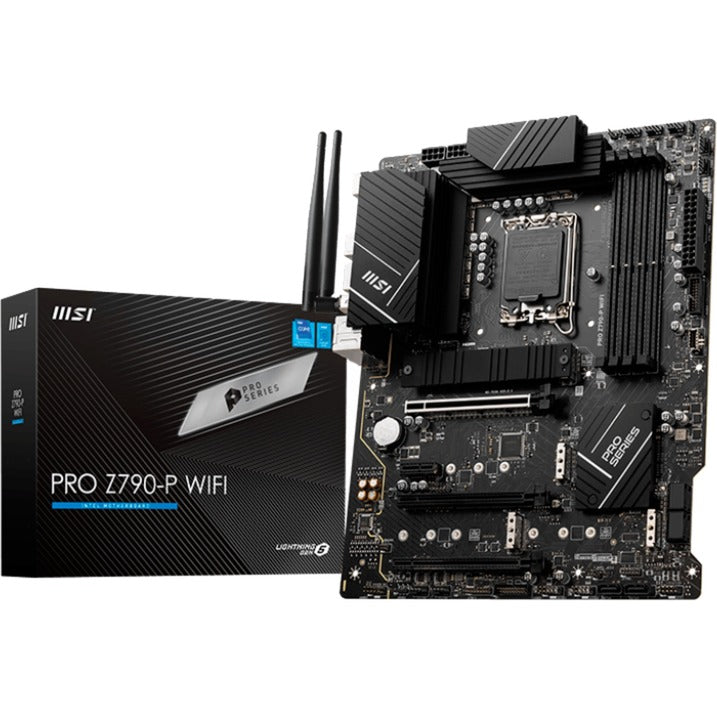 Msi Pro Z790-P WiFi Socket 1700 bundkort (sort, RAID, 2,5 GB-LAN, WiFi 6e, BT, lyd, ATX)