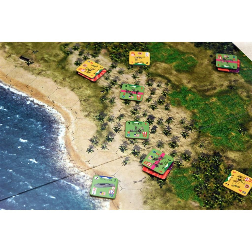 Europæisk spillernetværk konflikt af helte: Guadalcanal the Pacific 1942 brætspil (engelsk, 2 - 4 spillere, 60 - 240 minutter, fra 13 år)