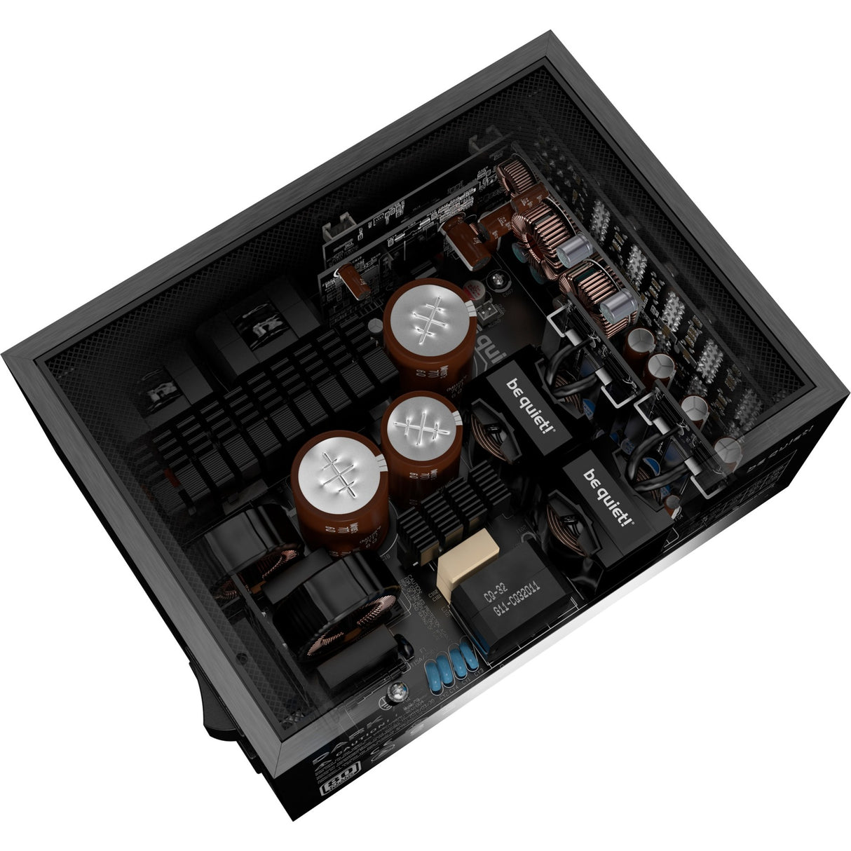 Vær stille! dark power pro 13 modulær 1600 watt strømforsyning (sort, 2x 12v-2x6, 6x pcie)