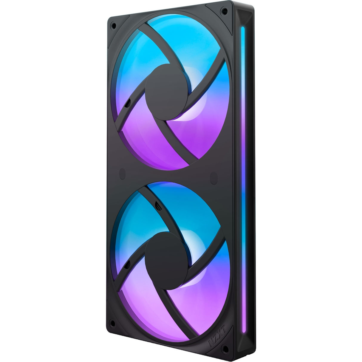 Nzxt f240 rgb core case fans (sort, 2 stk, 240 x 120 x 26 mm)