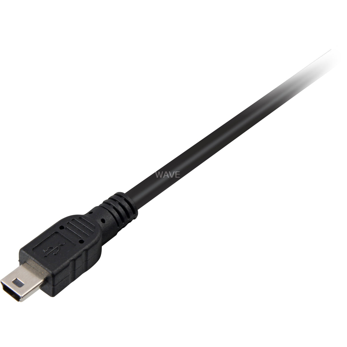 Delock 2x USB-A 2.0 han > USB mini 5-bens splitterkabel (sort rød, 1 meter)