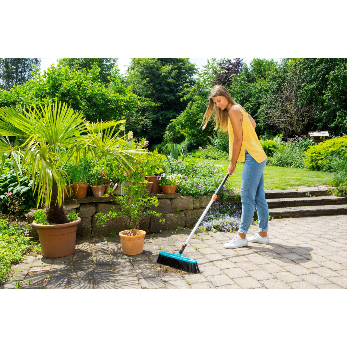 Gardena combisystem teleskophåndtag 90 - 145 cm (antracit orange, 3719-20)