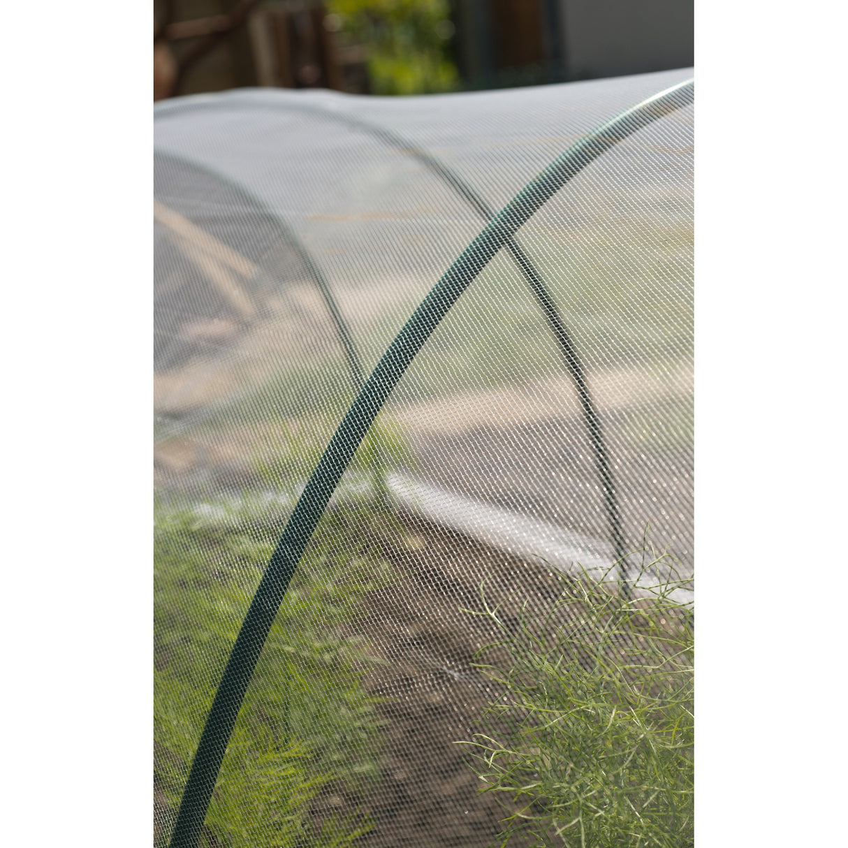 Natur anti-insekt mesh insektnet (hvid gennemsigtig, 2 x 10 m)