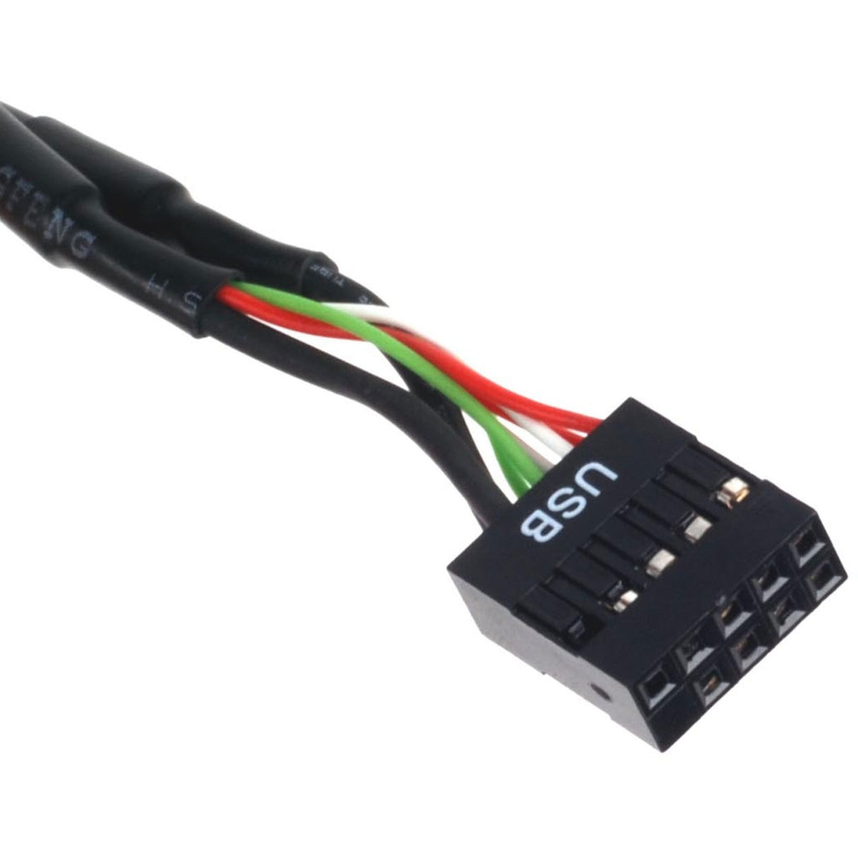 Silverstone g11303050-rt, USB 2.0 (intern) 9pin > USB 3.0 (intern) 19pin adapter (sort)