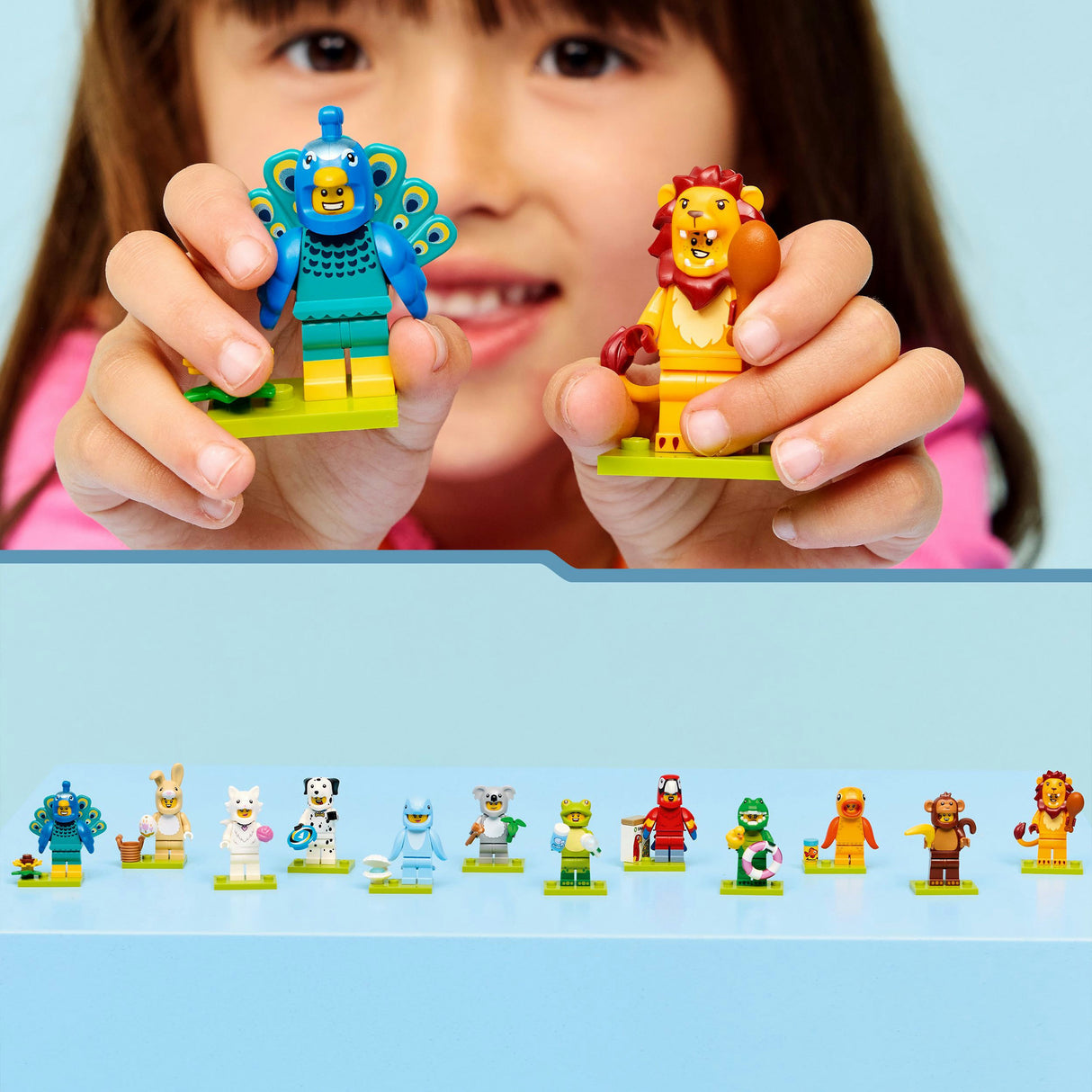 Lego minifigurer - serie 28: byggelegetøj til dyrekostumer (71051)