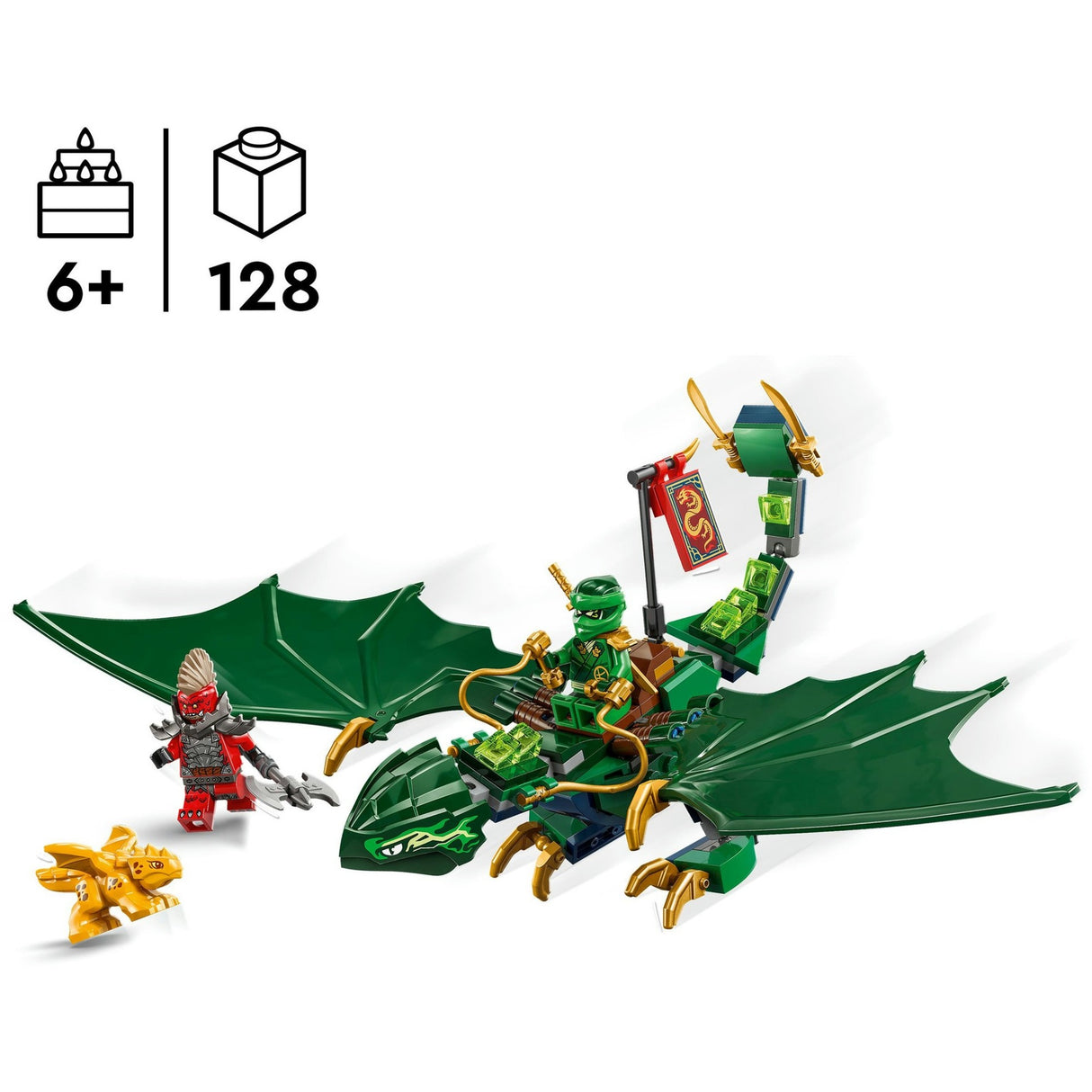 Lego ninjago 71829 lloyds grønne skovdrage