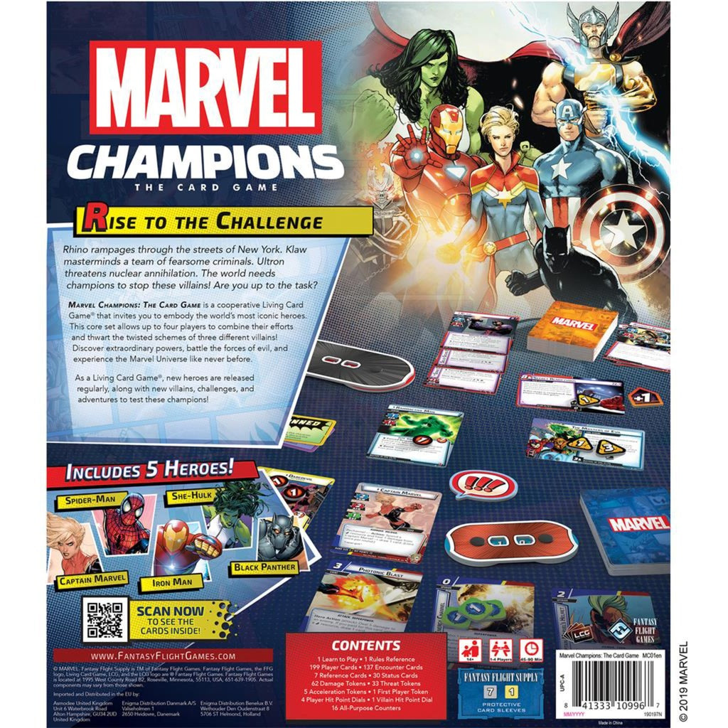 Asmodee marvel champions: kortspillet lcg (eng)