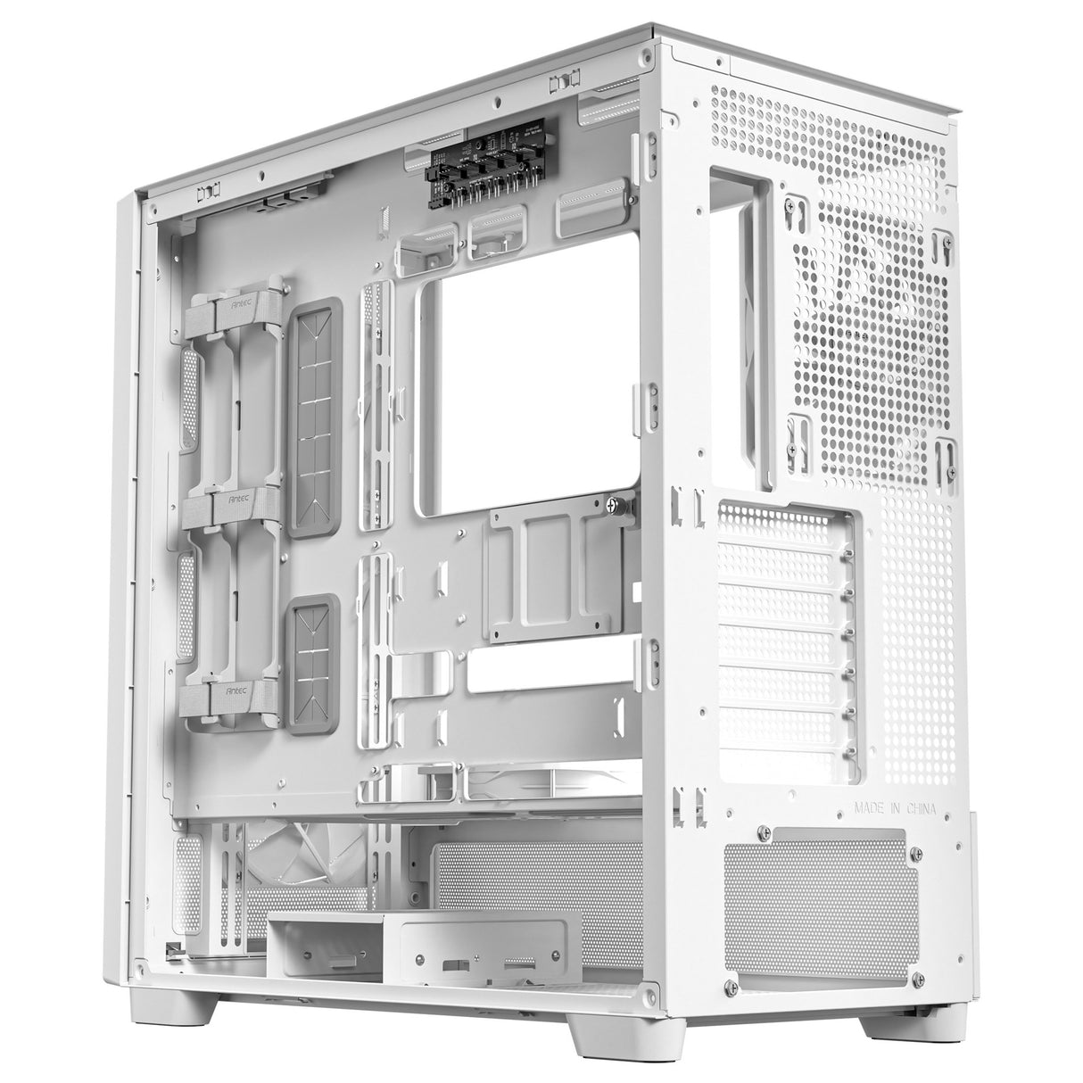 Antec flux midi tårnhus (hvid | 2x USB-A | 1x USB-C | hærdet glas)