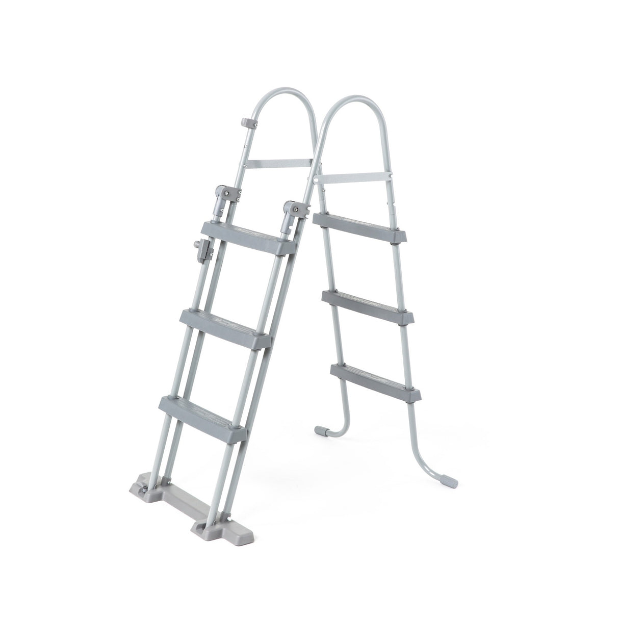 Bestway swimmingpool steel pro max sæt rundt 366x100 (lysegrå, inkl. filterpumpe (220-240v) + stige)