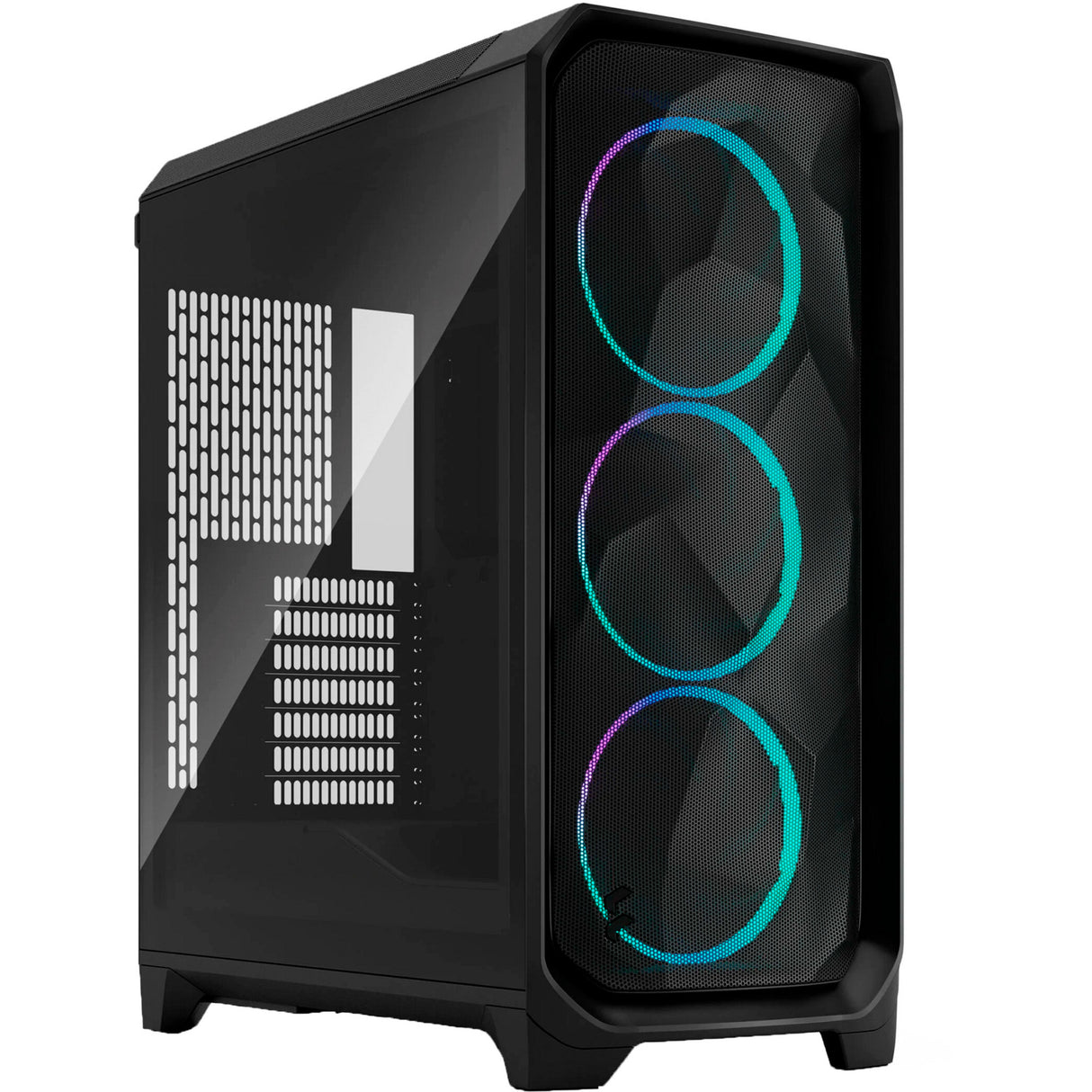 Fractal design meshify 3 rgb midi tårnhus (sort | 2x usb-a | 1x usb-c | rgb | hærdet glas)