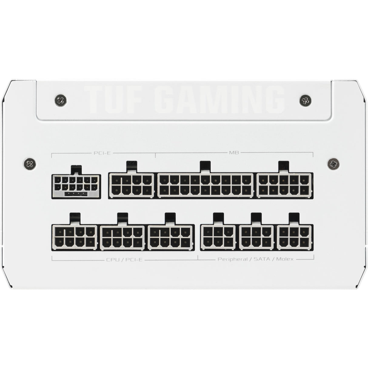 Asus tuf gaming gold white edition modulær 1000 watt strømforsyning (hvid, 1x 12v-2x6, 4x pcie)