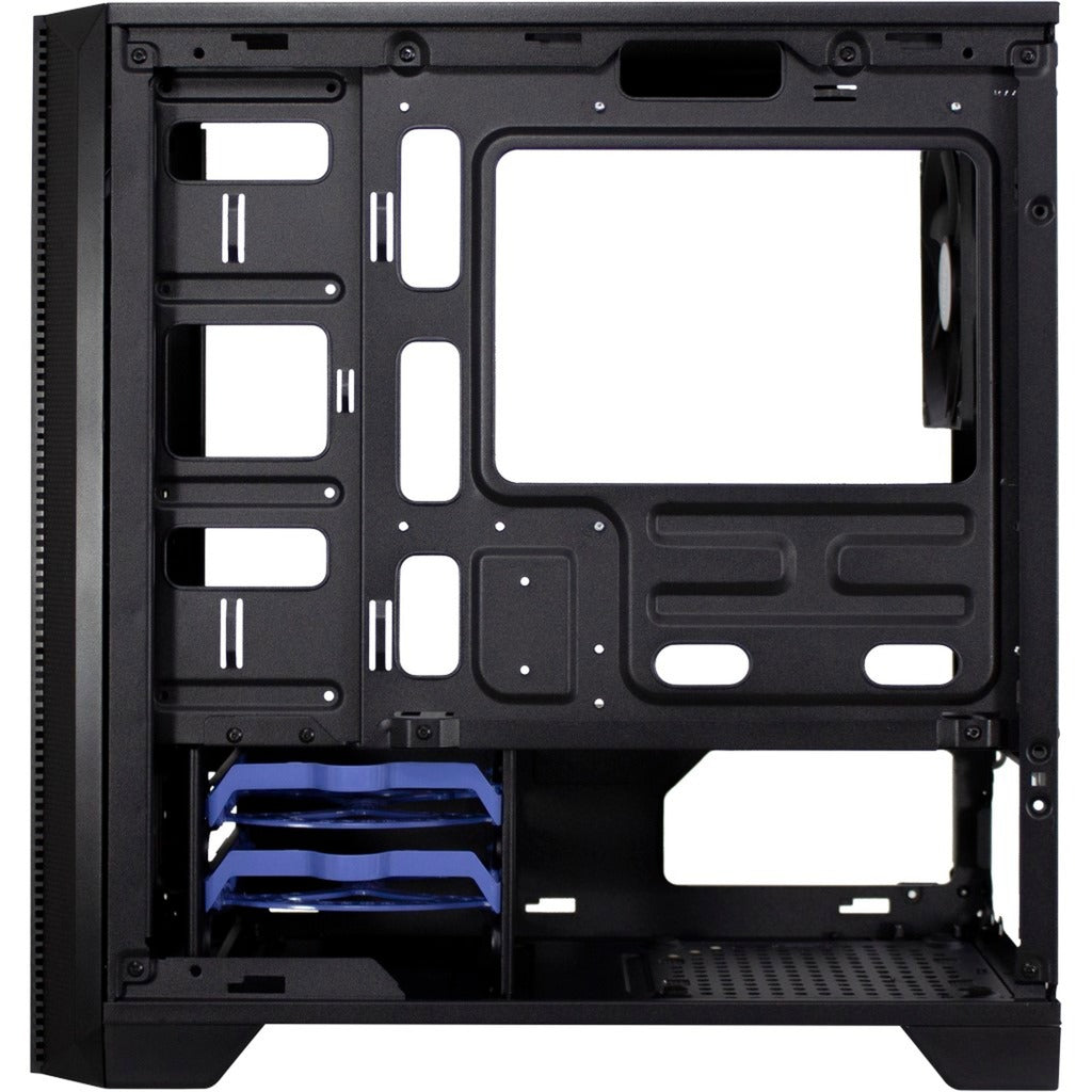 Inter-tech h-606 mini tårnhus (sort | 2x USB-A)