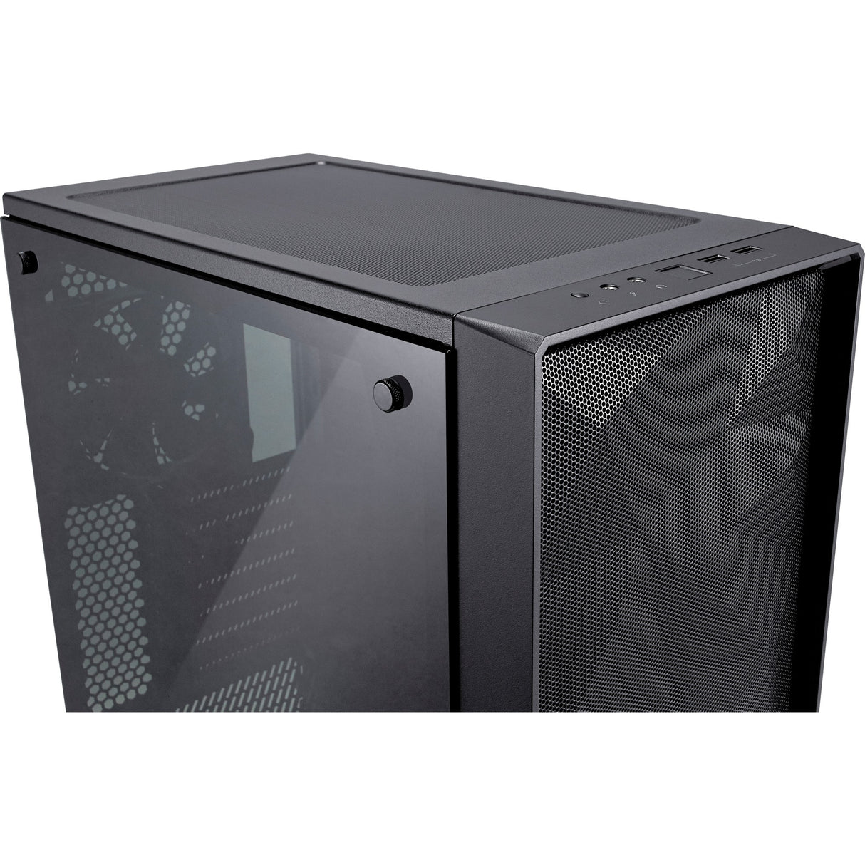 Fractal design meshify c midi tårnhus (sort | 2x USB-A | hærdet glas)
