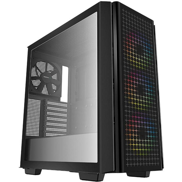 Deepcool CG540 midi tårnhus (sort | 2x USB-A | vindue)