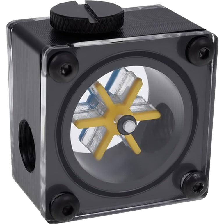 Alphacool eisflügel flowindikator g1 4 kvadrat flowmeter (sort)