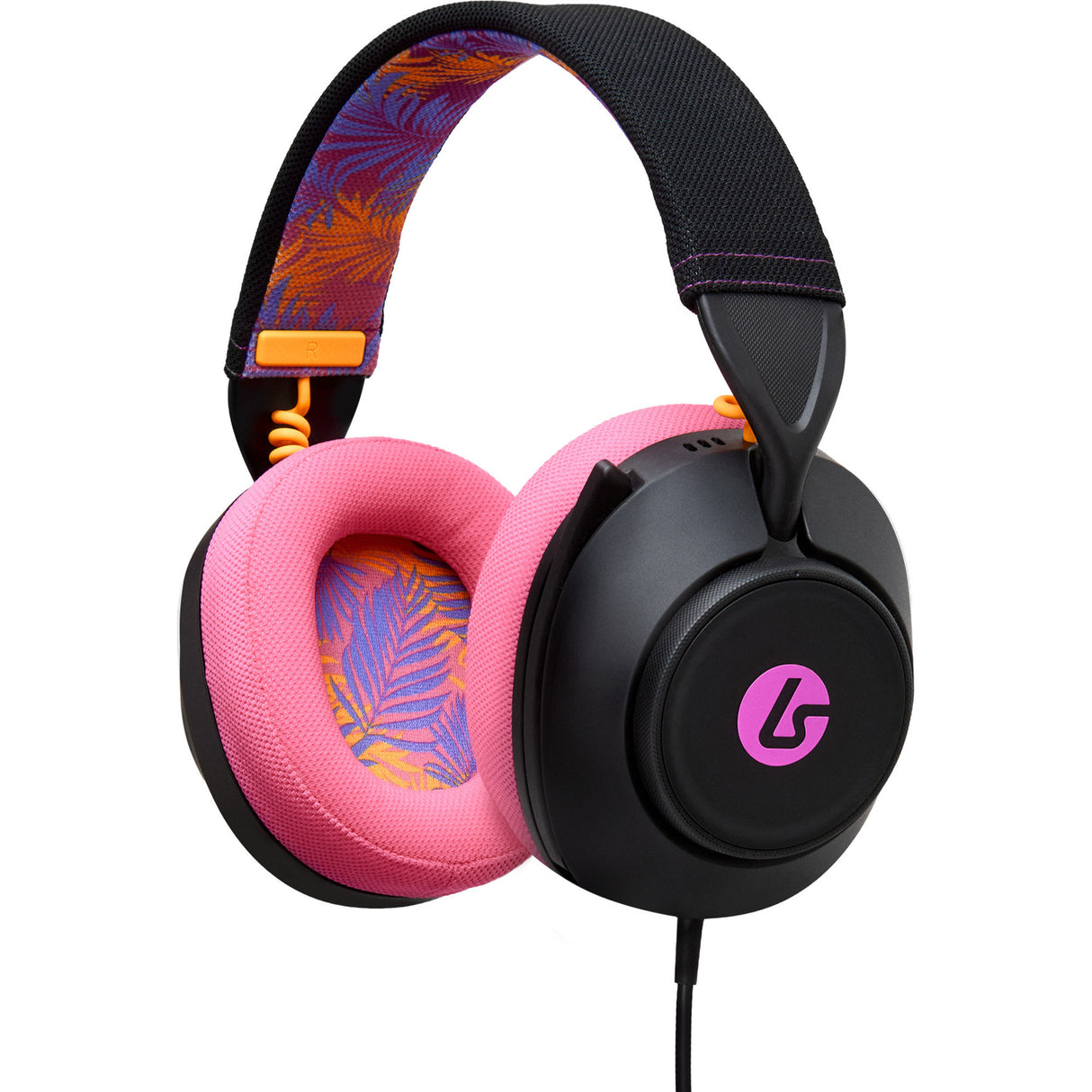 Powera Lucidsound LS10 Wired Gaming Headset - Midnight Branding Over-Ear Gaming Headset (Sort Pink, Playstation 5, Playstation 4, Xbox Series X|s, Xbox One, PC, Mobil)