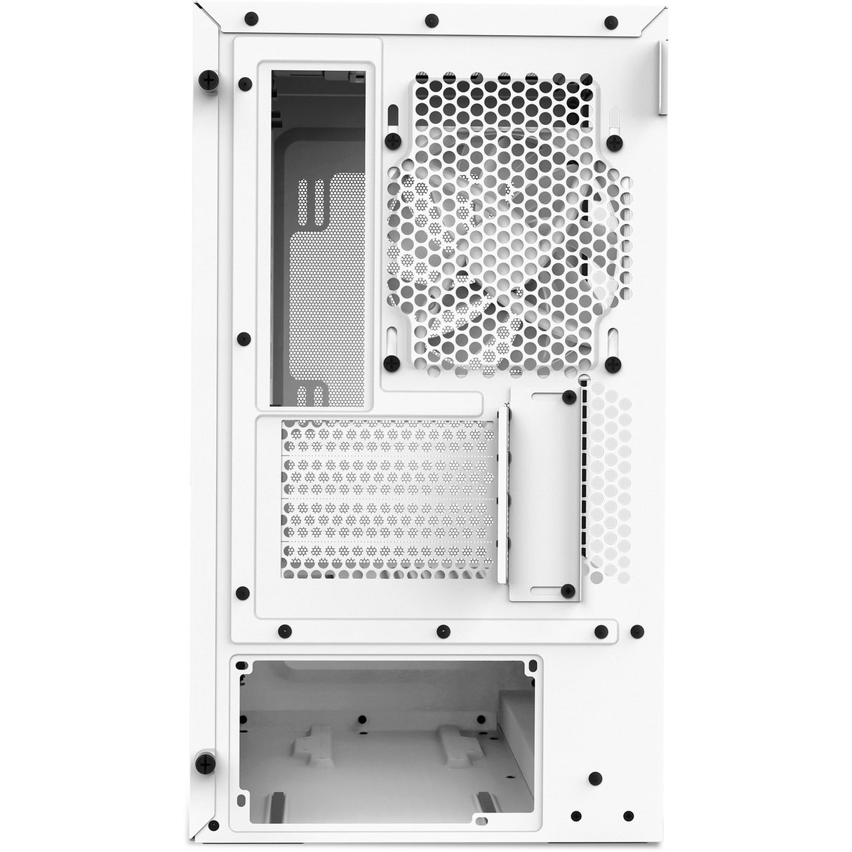 Nzxt h3 flow midi tårnhus (hvid (mat) | 1x USB-A | 1x USB-C | hærdet glas)