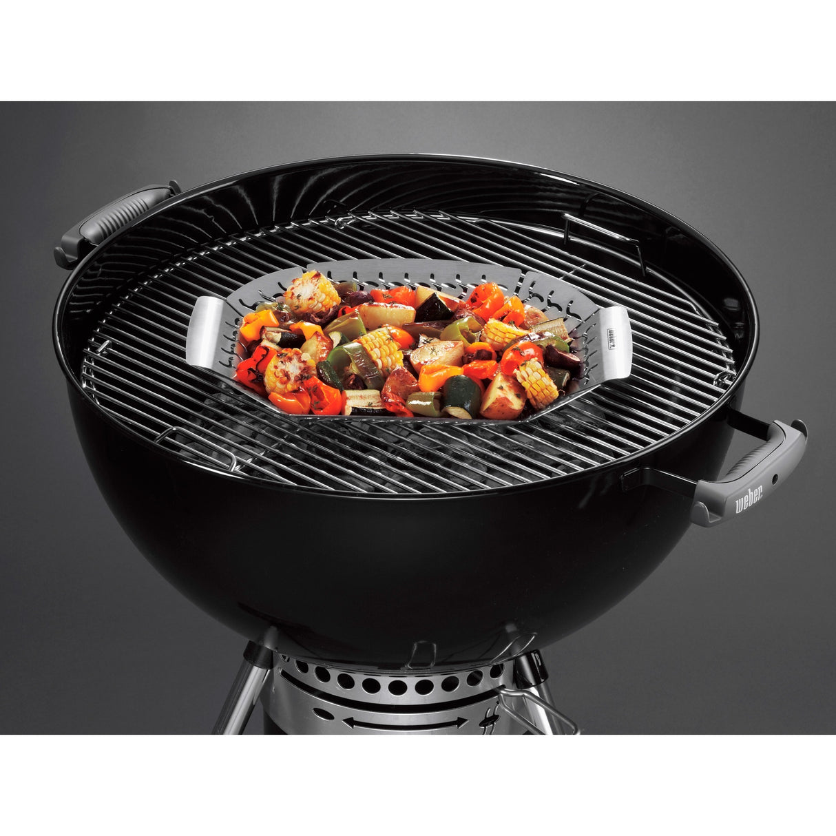Weber premium grillkurv grøntsagskurv (rustfrit stål)