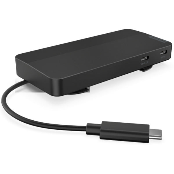 Lenovo USB-C rejsedockingstation til 2 skærme (med adapter) dockingstation (sort)