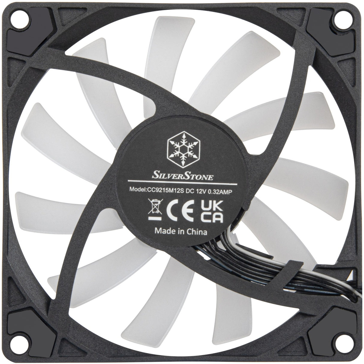 Silverstone air slimer 90 argb kabinet ventilator (sort, 92 x 92 x 15 mm, pwm)