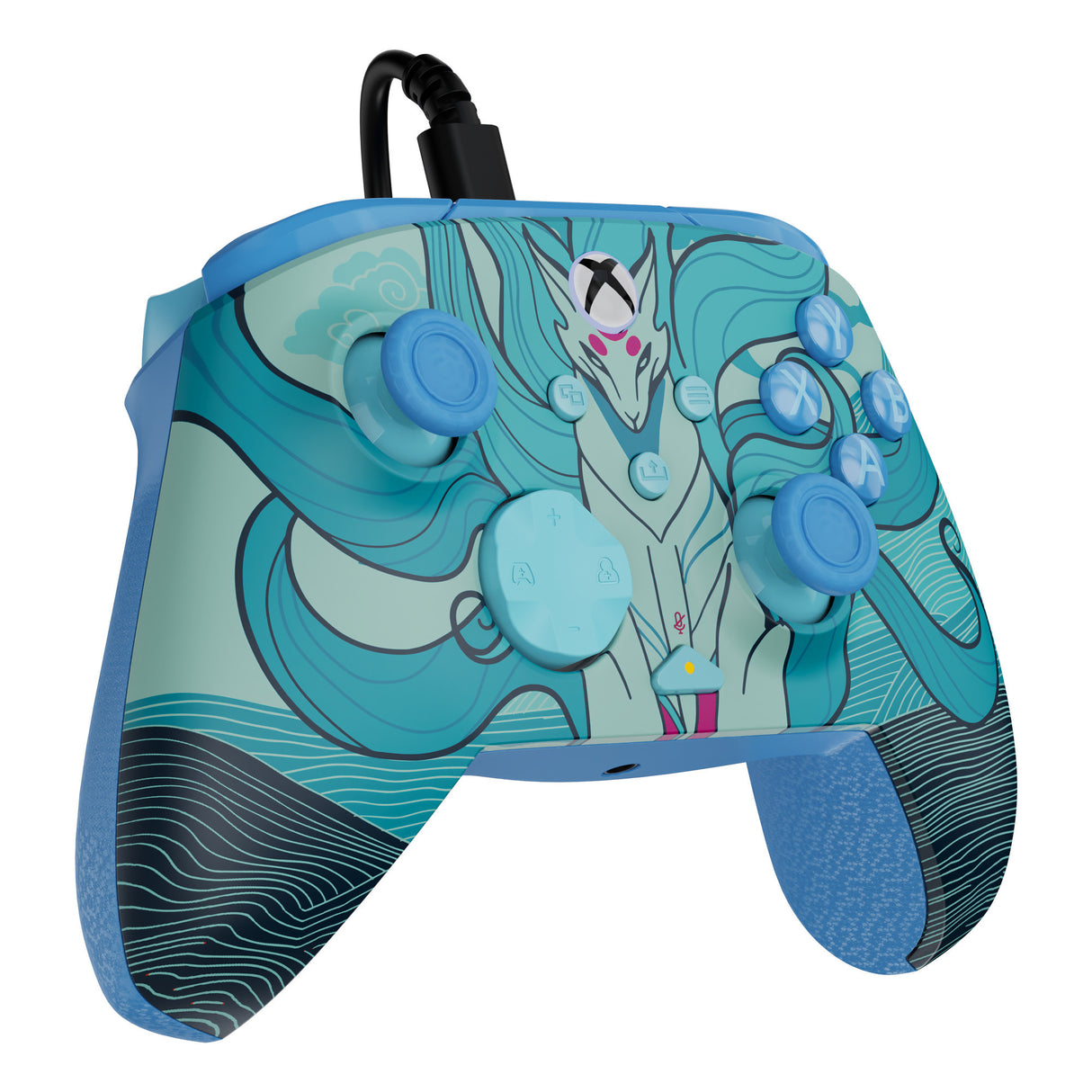 Turtle Beach Rematch Advanced Wired Controller (Blue Kitsune, Xbox Series X|S, Xbox One, PC)