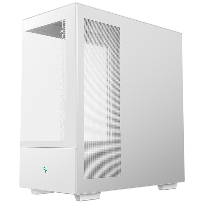 Deepcool ch690 digital midi tårnhus (hvid | 2x USB-A | 1x USB-C | hærdet glas)