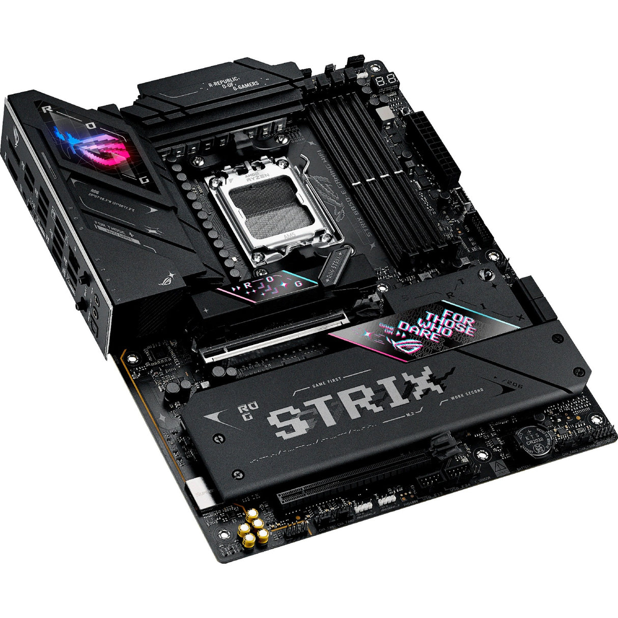 Asus ROG Strix B850-E Gaming WiFi Socket AM5 bundkort (sort, RAID, 5 GB-LAN, Wi-Fi 7, BT, lyd, ATX)