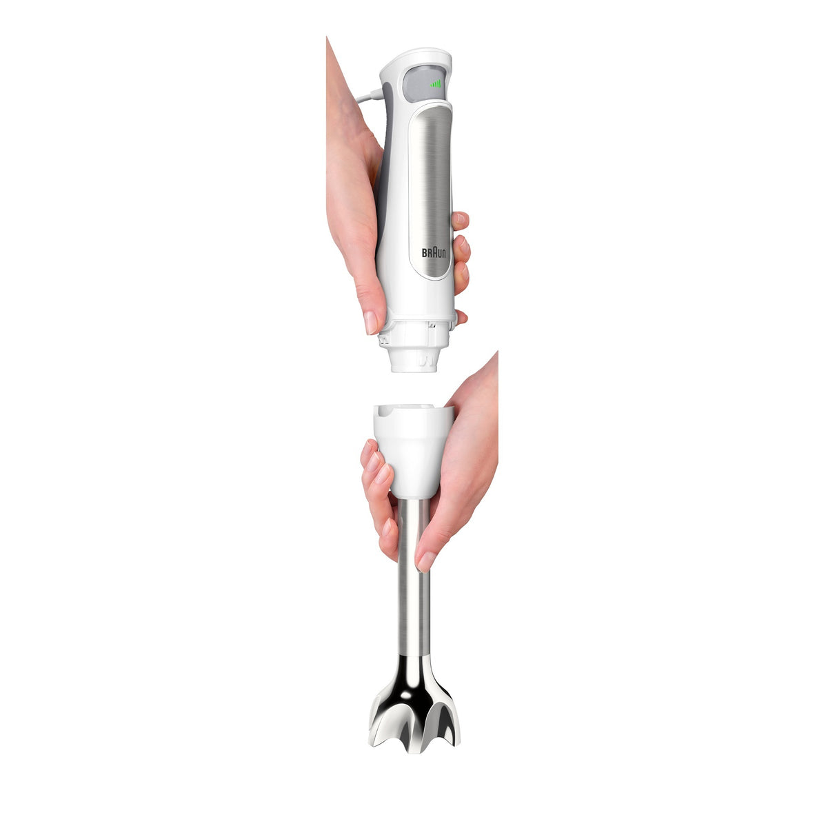 Braun multi quick 7 stavblender mq 7005b (hvidt rustfrit stål)