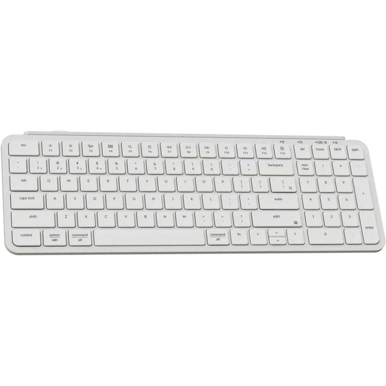 Keychron b2 pro-k8-tastatur (hvidt (mat), amerikansk layout (QWERTY), saksekontakter, 96%, ABS-taster, 2,4 GHz | Bluetooth | USB)