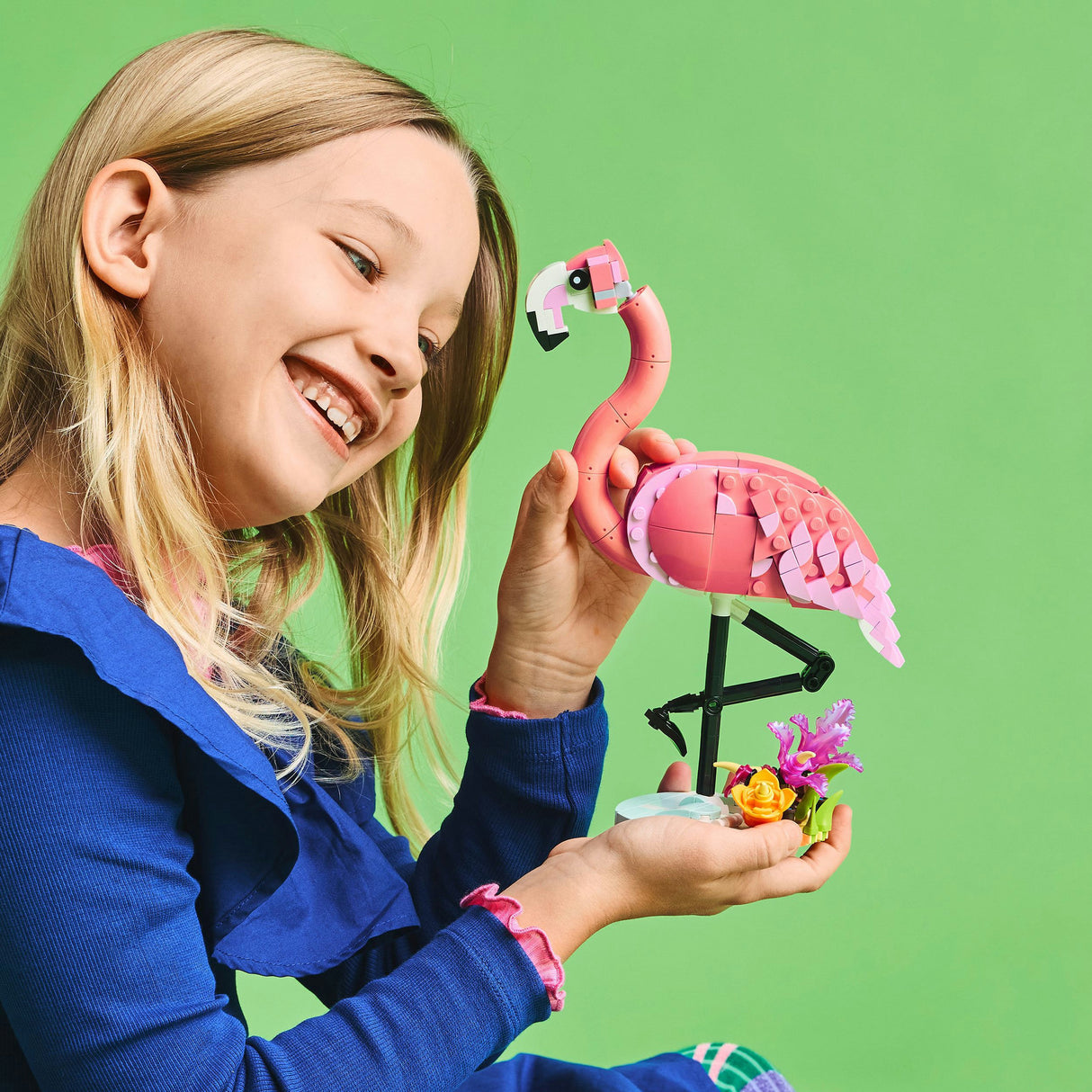 Lego ® creator 3i1 vilde dyr: pink flamingo sæt - 31170
