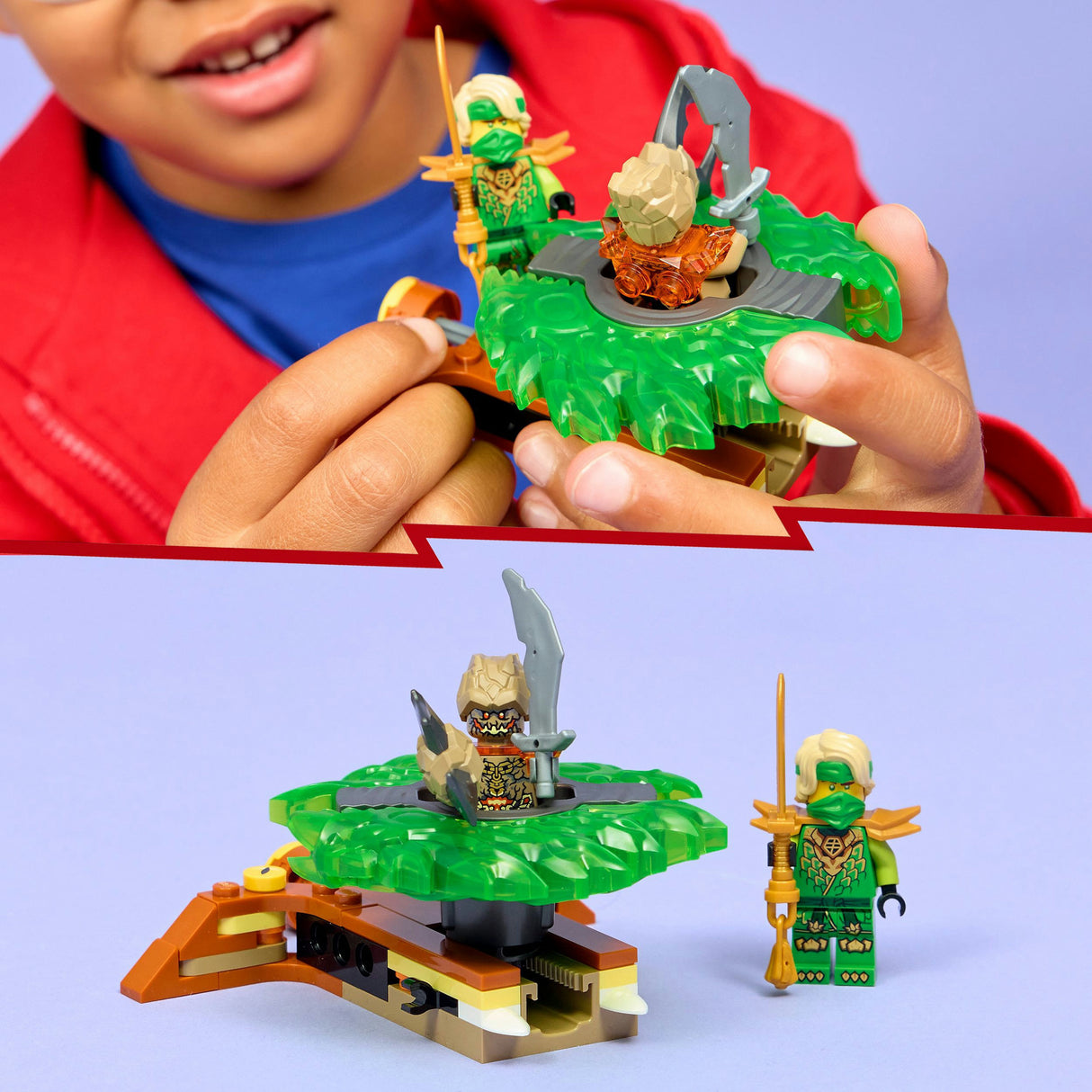 Lego ninjago 71850 lloyd vs. elemental monster spinner