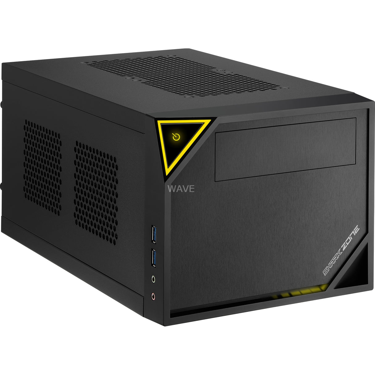 Sharkoon shark zone c10 mini tårnhus (sort | 2x USB-A)