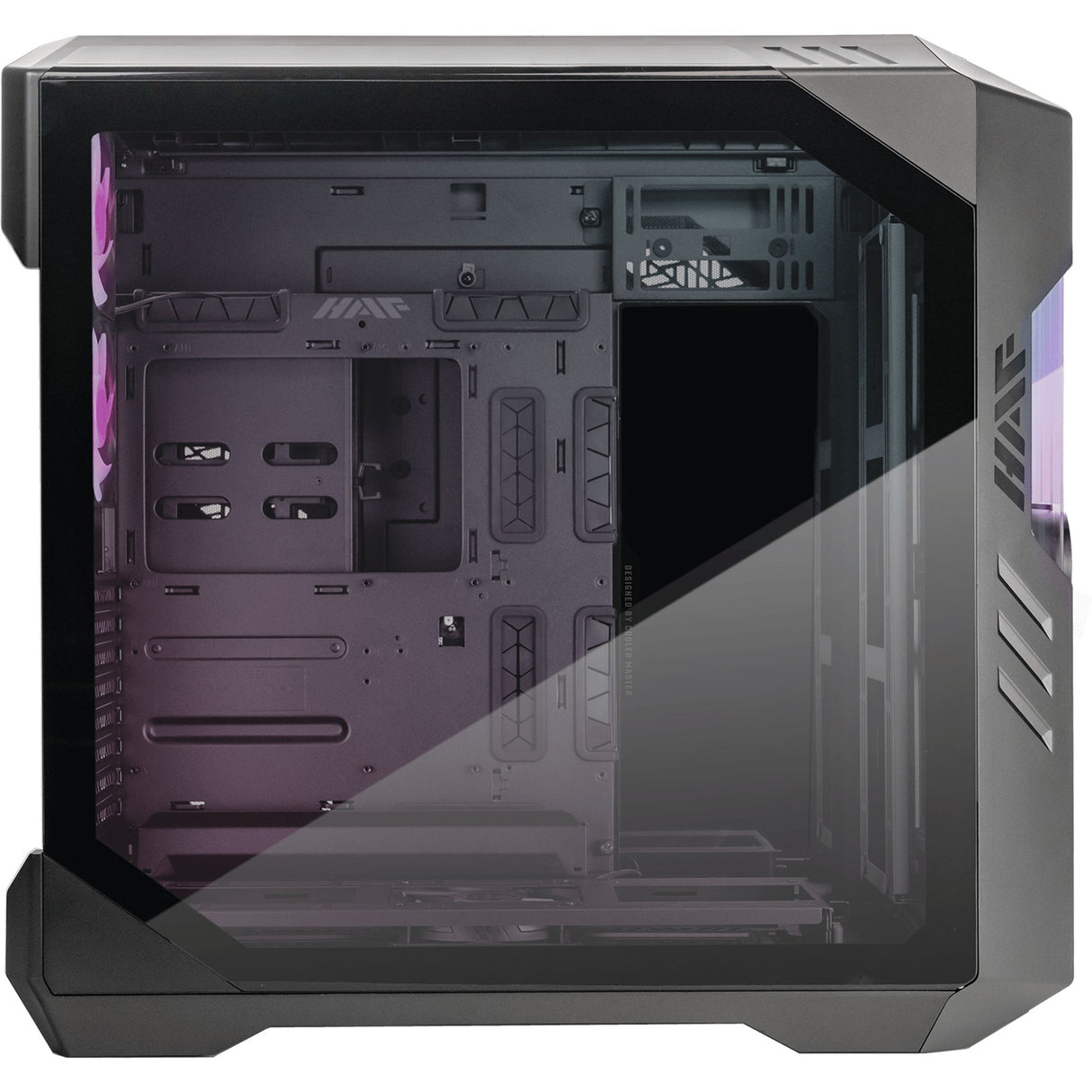 Cooler master haf 700 evo stort tårnhus (grå | 4x USB-A | 1x USB-C | RGB | hærdet glas)