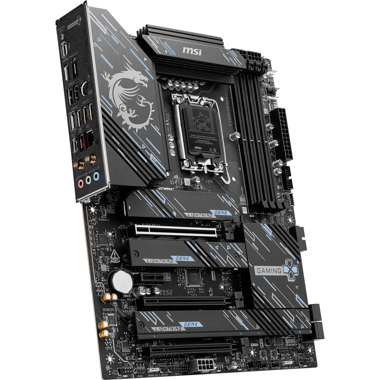 MSI Z890 Gaming Plus WiFi Socket 1851 bundkort (sort, RAID, 5GB-LAN, WLAN, BT, lyd, ATX)